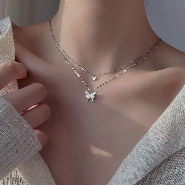 SHINY BUTTERFLY NECKLACE