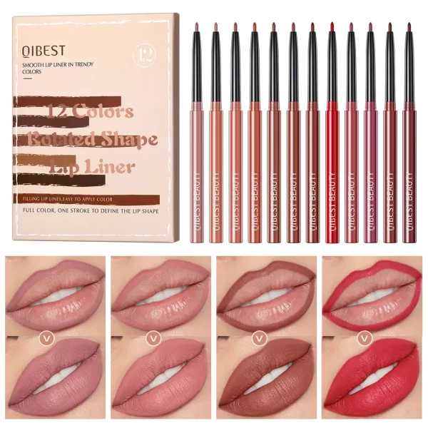 12pcs Lip Liner Pencil Set