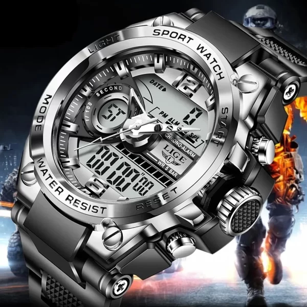 LIGE Military Sport Watch