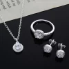 Silver Bridal Jewelry Sets
